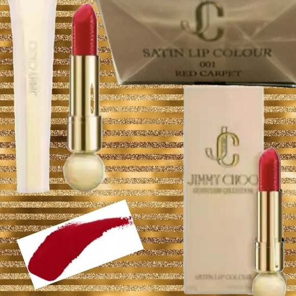 Jimmy Choo Logo Seduction Collection Full Coverage Satin Lip Color - Red Carpet - Picture 1 of 8